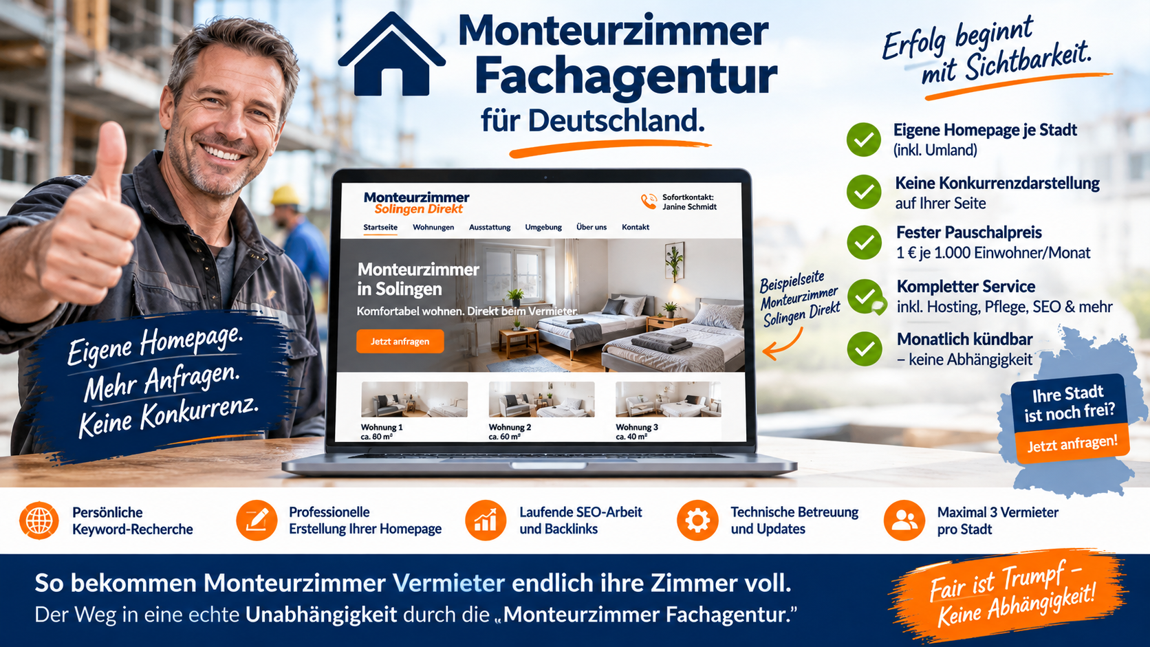 Monteurzimmer Agentur Deutschland